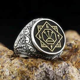 Oğuz Kağan Mührü Gümüş Erkek Yüzük