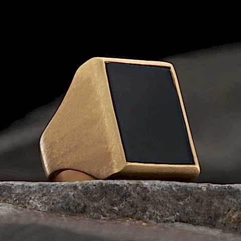 Oniks Taşlı Sade Erkek Yüzük, Erkeklere Özel Oniks Taşlı Yüzük, Siyah Akik Yüzük