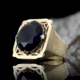 Onix Taşlı Gümüş Yüzük