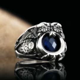 Osmanlı Armalı Göktürkçe Türk Yüzüğü