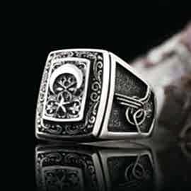 Osmanlı Devlet Armalı Tuğralı Yüzük