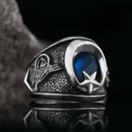 Osmanlı Tuğralı Devlet Armalı Yüzük