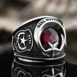 925 Ayar Gümüş Özel Güvenlik Yüzüğü