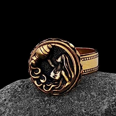 Özel Tasarım Kova Burcu 925 ayar Gümüş Kadın Yüzük