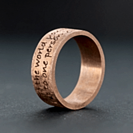 Rose Gümüş Alyans Özel Tasarım