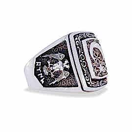 Selçuklu Kartalı Osmanlı Devlet Armalı Ay Yıldız Yüzük