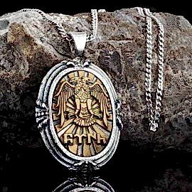 Selçuklu Kartalı ve Göktürkçe Türk Kolye