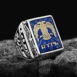 Selçuklu Kartallı & Göktürkçe Türk Yüzük