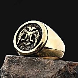 Selçuklu Kartallı Gümüş Yüzük