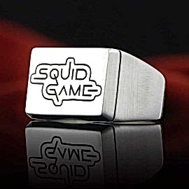Squid Game Gümüş Erkek Yüzük