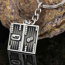 Kişiye Özel Tavla Tasarımlı Anahtarlık