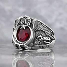 Tek Başlı Jandarma Uzman Komando Yüzüğü Atatürk İmzalı 2021