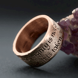 Tekli Erkek Gümüş Alyans