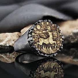 Yay Burcu 925 Ayar Gümüş Yüzük