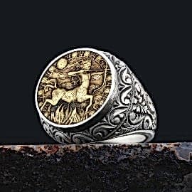 Yay Burcu Gümüş Yüzük