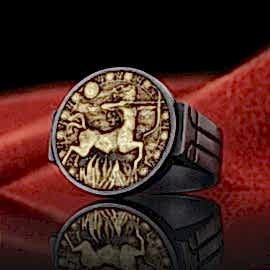 Yay Burcu Yüzük Gümüş 925 Ayar