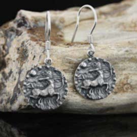 Yay Burcu Küpe Gümüş 925 Ayar