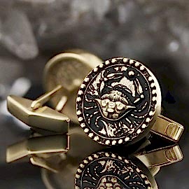 Yengeç Burcu Kol Düğmesi Gümüş 925 Ayar