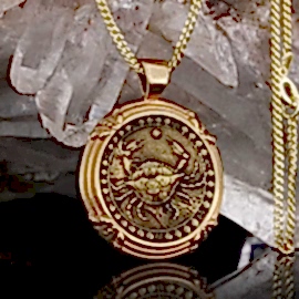 Yengeç Burcu Kolye Gümüş