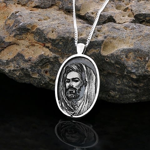 Zülfikar Hz. Ali 925 ayar Gümüş Özel Tasarım Kolye